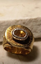 Carica l'immagine nel visualizzatore di Gallery, Anello fascia guayabera con citrino