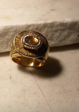 Carica l'immagine nel visualizzatore di Gallery, Anello fascia guayabera con citrino