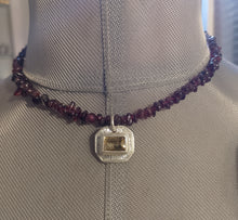 Carica l'immagine nel visualizzatore di Gallery, COLLANA GRANATO E CITRINO