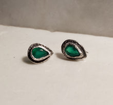 Load image into Gallery viewer, orecchini agata verde