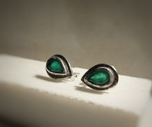 Load image into Gallery viewer, orecchini agata verde