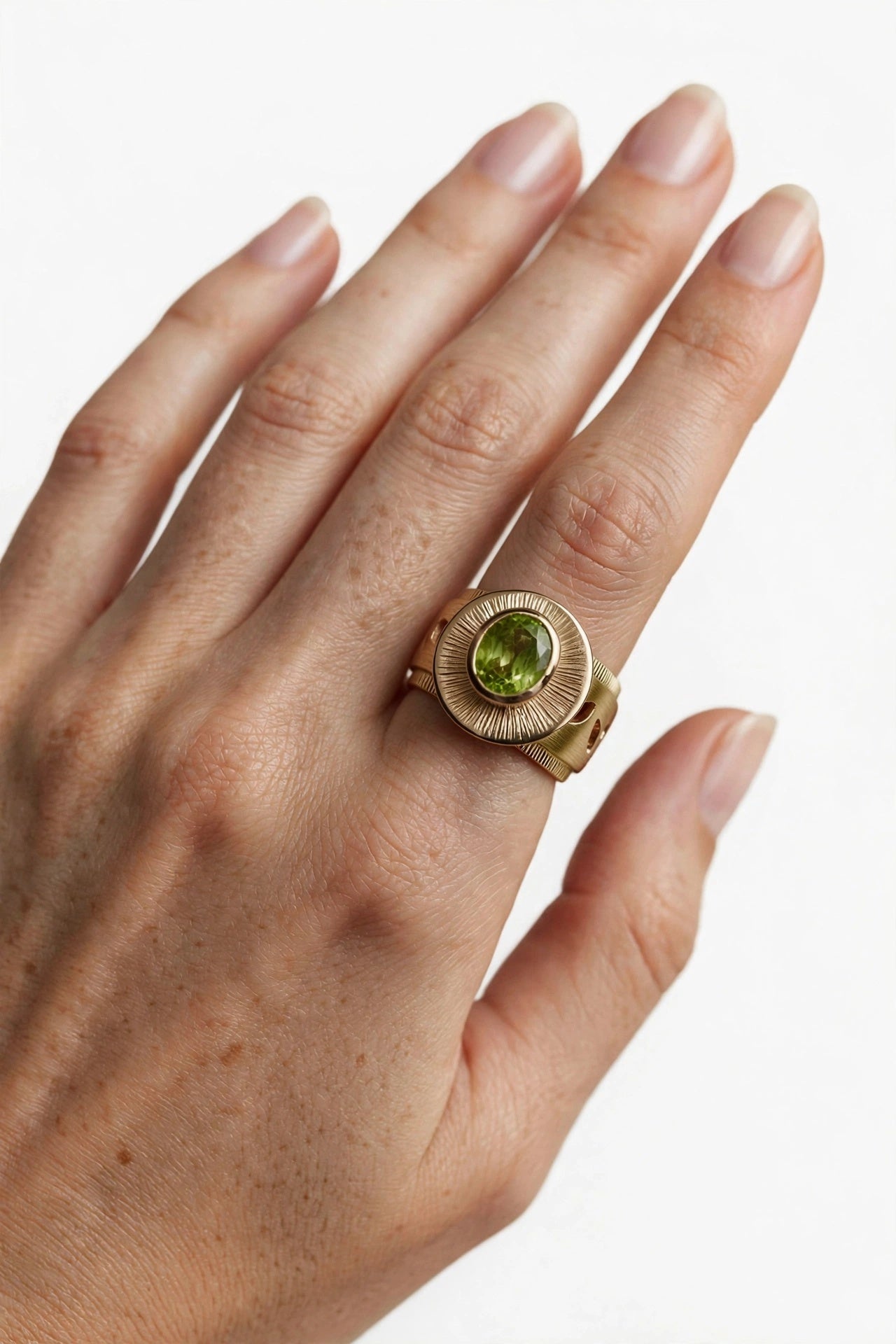 Anello Fascia  peridoto