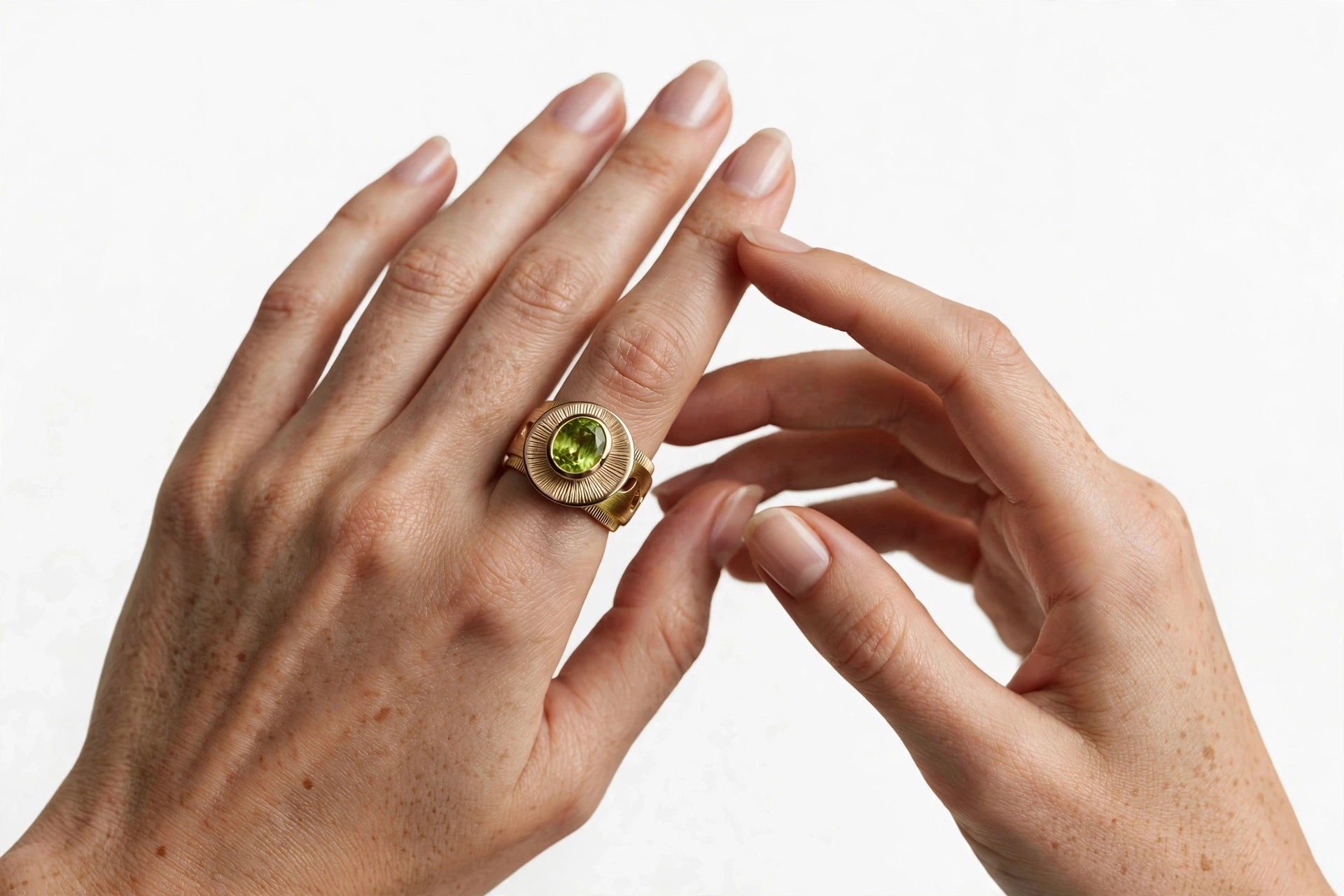 Anello Fascia  peridoto
