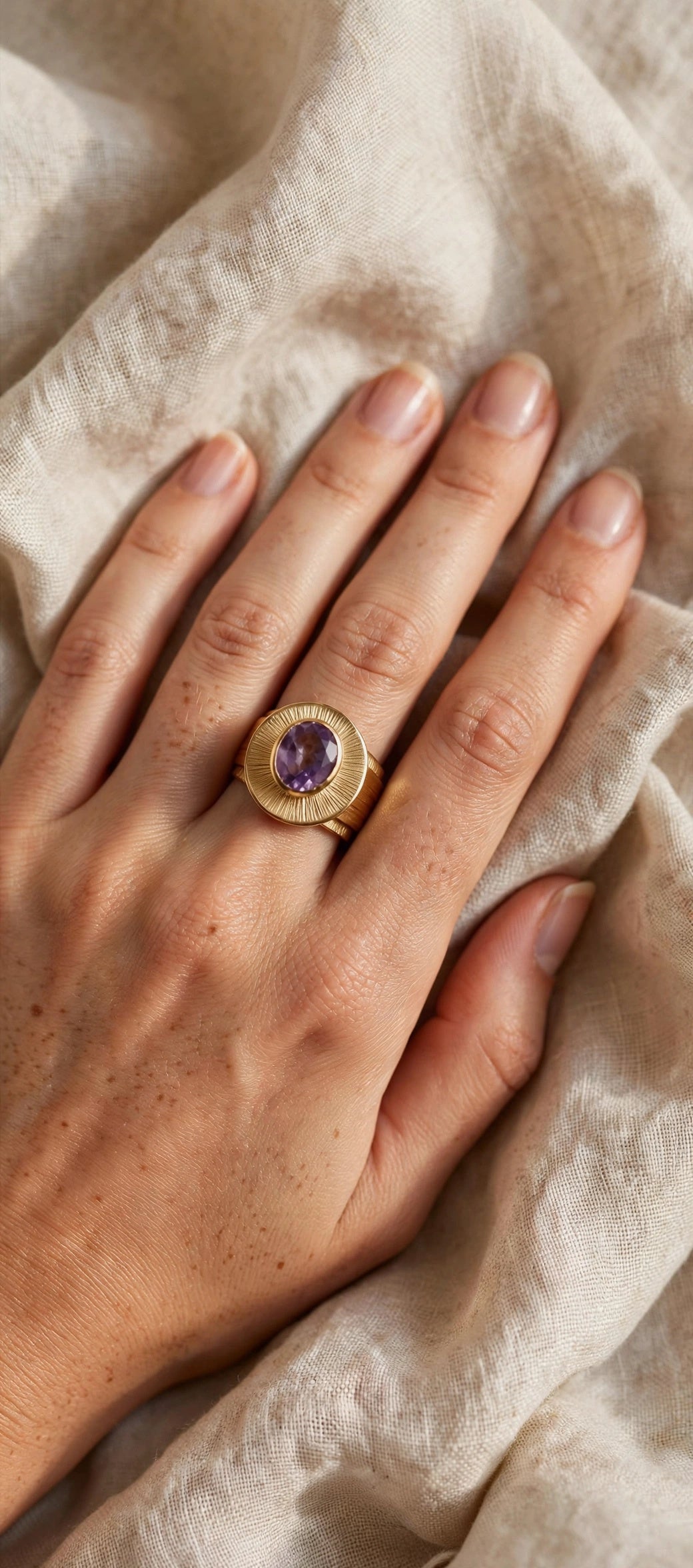 Anello Fascia  Ametista