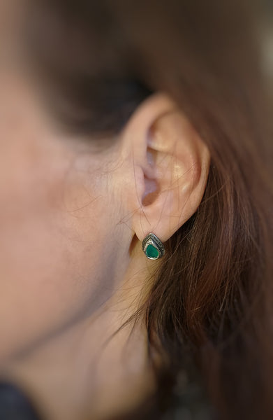 orecchini agata verde