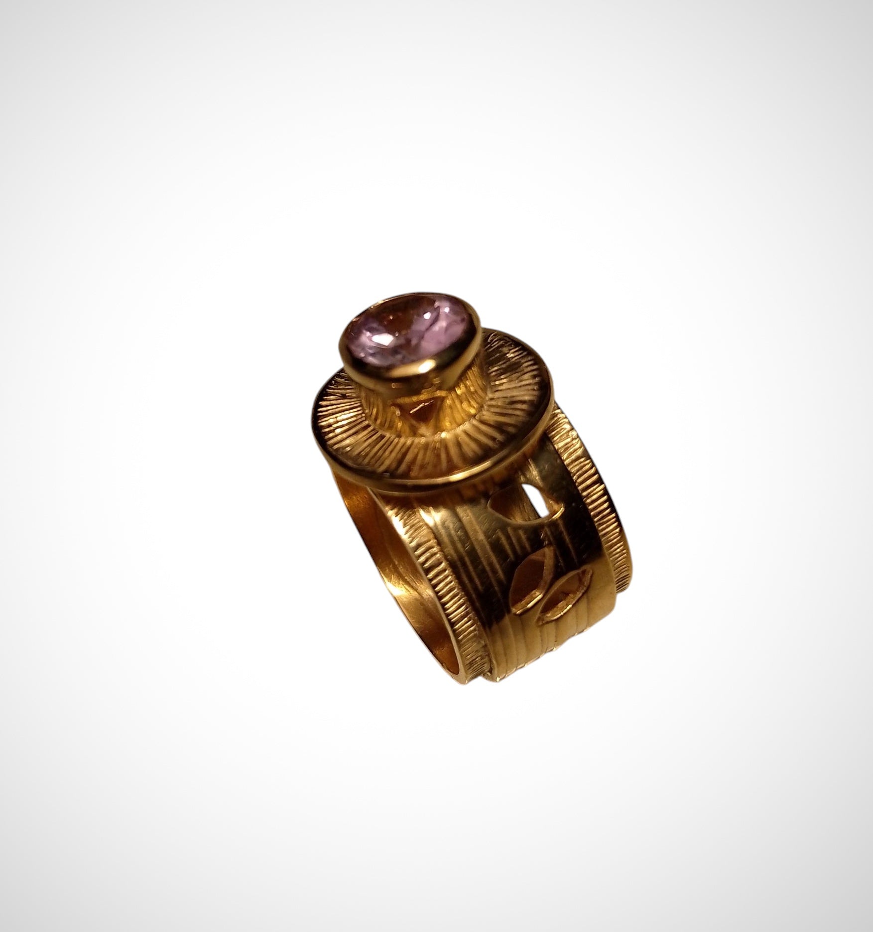 ANELLO FASCIA  AMETISTA , GABRIEL REINOSO, anello artiginale