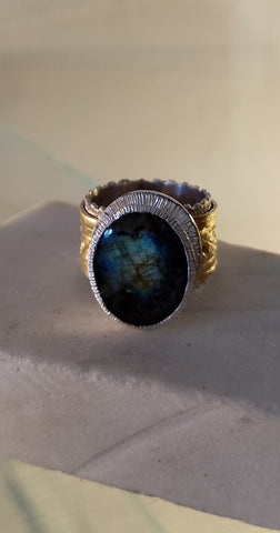 Anello Fascia Labradorite
