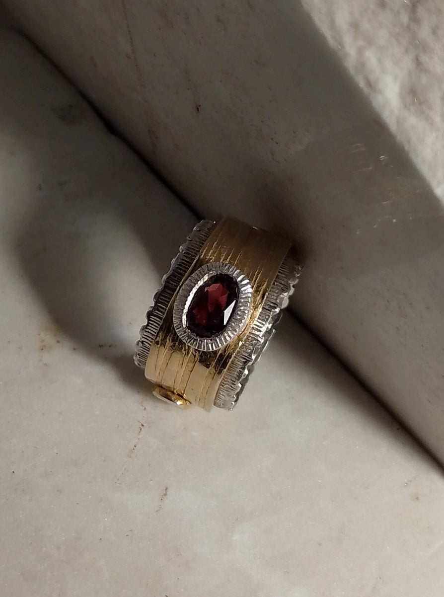 Garnet Band Ring