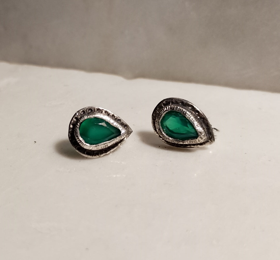 Orecchini Agata Verde