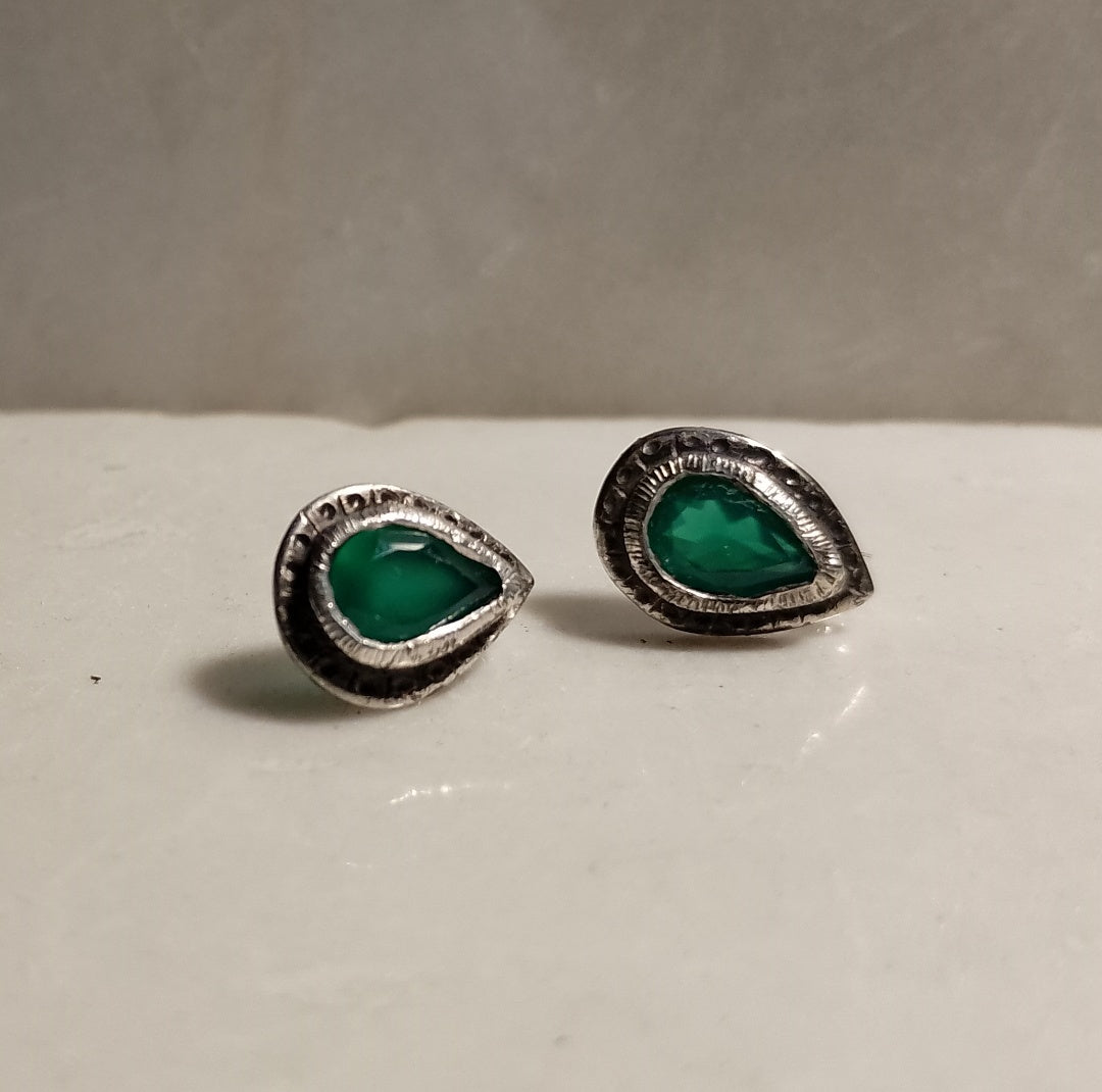 Orecchini Agata Verde